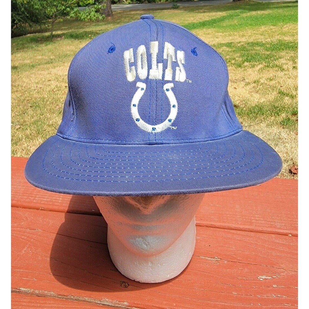 Vintage 80s 90s Indianapolis Colts AJD Signature Snapback Hat Cap